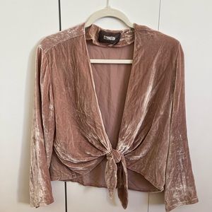 Reformation Front Tie Top